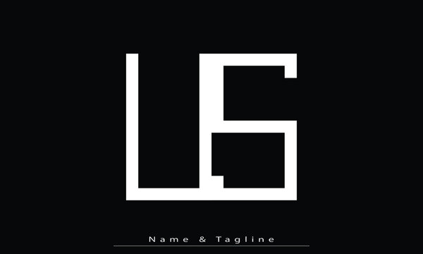 Alphabet letters Initials Monogram logo US , SU