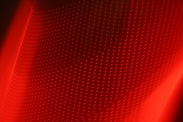 Wall Mural - red pattern of electrons gaining energy and performing accelerated motion