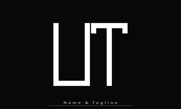 Alphabet letters Initials Monogram logo UT , TU