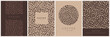 © Liudmila Ozerova - Vector set of modern vertical carts with coffee beans for posters, flyers, banners, invitations, restaurant or cafe menu design.