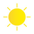 © vector_ukraine - Sun icon. Weather sun icon. Yellow sun star. Summer elements for design. Vector illustration