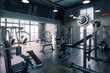 Body Building Center With Exercise Machines Integrated Inside a Penthouse Recreation Area - 3D Visualization