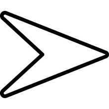 Squashed Send Arrow Icon