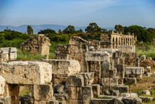 Historic Ruins At Tyre, Lebanon