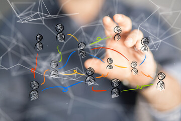 people network structure hr - human resources management and recruitment