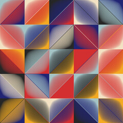 Aufkleber - seamless pattern vector graphics design made with abstract geometric shapes and forms