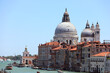 Dome of the church called MADONNA DELLA SALUTE on the Grand Canal in Venice in Italy