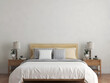 © ArtantiAyu - Simple bedroom interior in summer. 3d rendering. 3d illustration