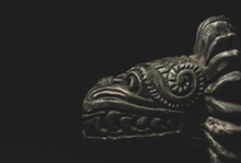 Macro Close Up Photograph Of A Quetzalcoatl, Deity In Aztec Culture