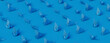 © RocknRoller Studios - Birds made from folded Blue paper against Blue background. Origami concept Banner.