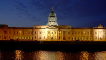 Custom House Dublin At Night - Ireland Travel Photography