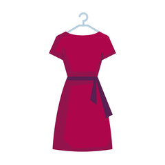 Sticker - redwine lady dress in clothespin