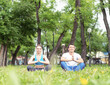 © adam121 - Content peaceful young couple with closed eyes