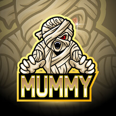 Wall Mural - Mummy esport logo mascot design