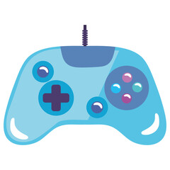 Canvas Print - blue video game control