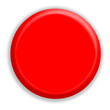 © Юлия Дельдина - A red circle on a white background. A red icon or web button highlighted on a white background
