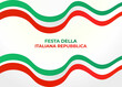 © Bilash Deb - Festa Della Republic Day Concept, National Holiday Celebrate Background, poster, greeting card vector