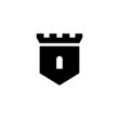 citadel logo and castle icon vector design