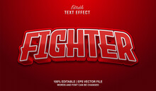 Fighter Esport Red Editable Text Effect
