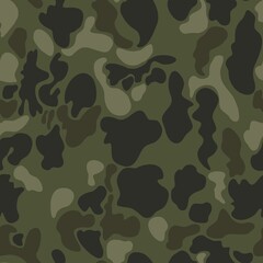 Wall Mural - 
Seamless military camouflage pattern, vector texture, street design. Fashion texture.