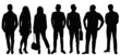 © zolotons - people silhouette, on white background, isolated, vector