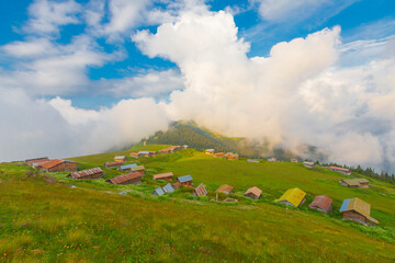 Sal Plateau in Rize in Camlihemsin, Sal highland in the Black Sea and Turkey