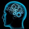 © SuperStock - Close-up of a man's head with gears turning inside