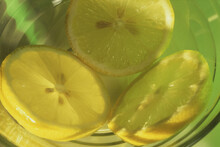 Close-up Of Lemon Slices