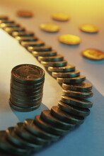 Array And Stack Of Coins