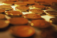 Close-up Of Coins