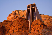 Chapel On A Rock Formation, Chapel Of The Holy Cross, Sedona, Arizona, USA