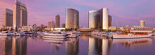 Buildings At Waterfront, San Diego Marriott Hotel And Marina, Seaport Village, San Diego, California, USA
