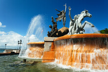 Fountain, Paseo De La Princesa Fountain, Old San Juan, San Juan, Puerto Rico