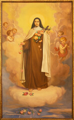 Papier Peint - MONOPOLI, ITALY - MARCH 6, 2022: The painting of St. Therese of Avila in the church Chiesa di San Franceso d Assisi by A. Nicolas (1931).