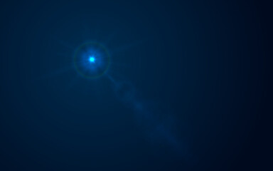 Wall Mural - night blue front sun lens flare translucent special light effect design. vector blur glow glare. dar