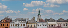 Skyline Of Bruntal At The Main Square With The Church Of The Assumption Of The Virgin Mary, Moravian-Silesian Region, Czech Republic