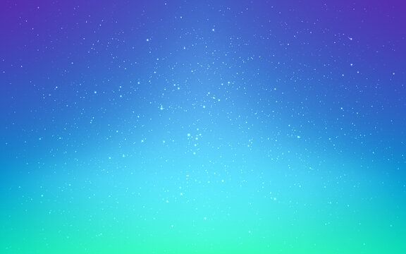 Fototapete - Cosmos background. Starry blue sky with beautiful gradient. Milky way backdrop. Bright shining stars. Magic space texture. Vector illustration