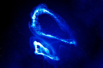 Wall Mural - Space gas on a dark background. Elements of this image furnished by NASA