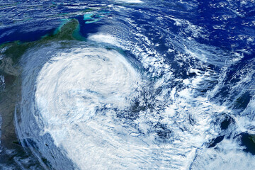 Hurricane from space. Elements of this image furnished by NASA