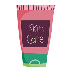 Canvas Print - skin care cream tube