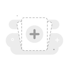 Poster - Drag and Drop, Add document file button concept illustration flat design vector eps10. modern graphic element for landing page, empty state ui, infographic, icon