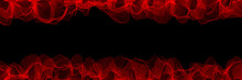 Abstract Image Of Random Line Color Of Red In Dark Or Black Background. With Empty Copy Space In The Middle Center. For Billboard Backdrop Or Background.