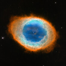 Planetary Nebula M57. Ring Nebula In The Constellation Of Lyra. Elements Of This Picture Furnished By NASA