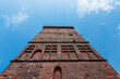 Ziębice Tower ( Wieża Bramy Ziębickiej ). Medieval gate tower. A gothic building made of red bricks. Defensive structure