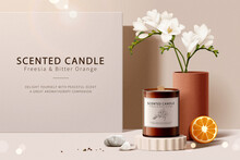 Minimal Scented Candle Ad Template