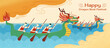 Duanwu dragon boat racing banner