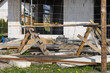 plac budowy stojak do cięcia drewna