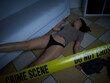© Stocked House Studio - Crime Scene - Woman dead lying on the floor