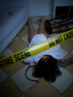 © Stocked House Studio - Crime Scene - Woman dead lying on the floor