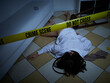 © Stocked House Studio - Crime Scene - Woman dead lying on the floor